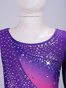 Ropa de baile de entrenamiento para niños de 6 a 16 años, ropa de actuación de baile para niñas, gimnasia rítmica, patinaje artístico, vestidos de baile lírico - Product Image 3
