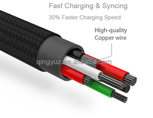 Cable micro USB de aluminio trenzado de nailon tipo C V8 de carga rápida para teléfonos y tabletas Android Galaxy S de proveedores en stock - Product Image 2