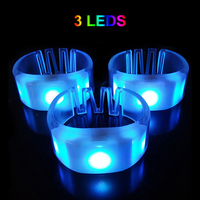 Bracelet LED sans fil à logo personnalisé activé par le son, contrôlé par DMX, bande en ABS/TPU, ajustement réglable, respectueux de l'environnement, pour les fêtes