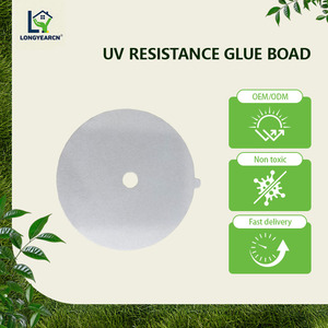 Tabla adhesiva redonda de 12.3mm de una sola cara, troquelada, resistente a los rayos UV, para captura de insectos voladores. - Product Image 3
