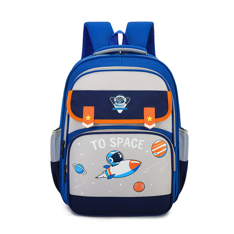 Cartoon Printed Astronaut Kids School Bags for Boys Lightweight Children School Backpack Kindergarten Enfant Sac a dos Scolaire