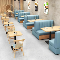 Ensembles de banquettes de salle à manger modernes, mobilier de restaurant personnalisé, banquette écologique, chaise et table en promotion