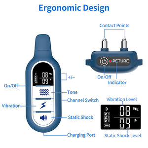 <span class=keywords><strong>Collar</strong></span> Antiladridos Impermeable de Diseño Original con Control Remoto, Dispositivo de Entrenamiento para Perros de Plástico Anti-Interferencias - Product Image 2