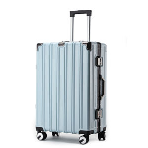 <span class=keywords><strong>2025</strong></span> 새로운 인기 있는 방수 20/22/24/28 인치 <span class=keywords><strong>PC</strong></span> 하드 쉘 알루미늄 프레임 전 방향 휠 TSA 빈티지 여행 가방 수하물 - Product Image 5