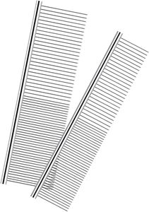 Peigne à poils de chien en acier inoxydable, à dents fines et espacées, pour la vente en gros - Product Image 1