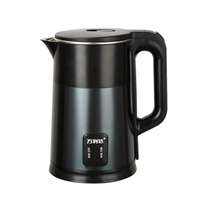 Bouilloire électrique portable sans fil en acier inoxydable 1,5 L 1500 W avec contrôle de la température, arrêt automatique et rotation à 360° pour la maison