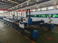 Máquina de Corte Láser de Fibra con Riel de Suelo 12000x2000, 6000W, CNC Cypcut para Corte de Chapa Metálica