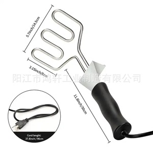 เครื่องจุดไฟถ่านไฟฟ้า HONGXUAN หัวทำความร้อนขนาดใหญ่ ปลั๊กแบบอเมริกา อุปกรณ์บาร์บีคิว - Product Image 3