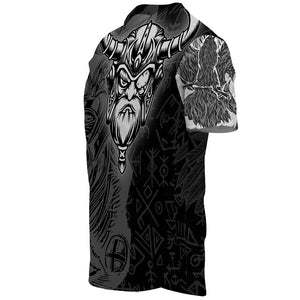<strong>Viking</strong> Odin Silver Custom <strong>T</strong>-<strong>shirt</strong> Men's Comfortable V-Neck Single-Breasted Baseball <strong>Shirts</strong> Wholesale Men's Short-Sleeved <strong>T</strong>-<strong>Shirt</strong> - Product Image 5