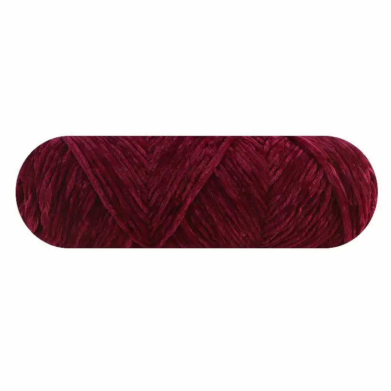 Hot Koop Zachte Polyester 1ply Filament Chunky Chenille Breien Garen Voor Doek En Sjaal