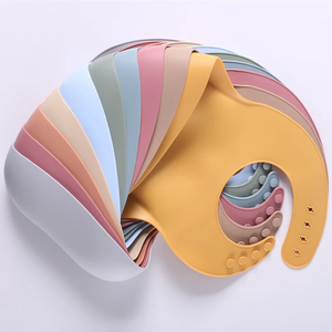 Bavoirs pour <span class=keywords><strong>bébé</strong></span> en silicone de qualité alimentaire, sans BPA, avec fermeture à bouton, faciles à nettoyer, imprimés sur mesure, pour bébés de 19 à 24 <span class=keywords><strong>mois</strong></span>, lavables, fabriqués en Chine - Product Image 2