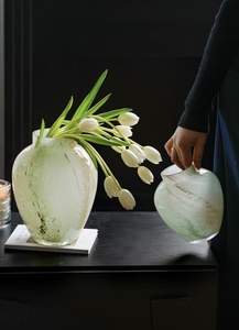 Ensemble <span class=keywords><strong>de</strong></span> vases <span class=keywords><strong>en</strong></span> <span class=keywords><strong>verre</strong></span> vert et rose <span class=keywords><strong>de</strong></span> style nordique RYLAVA, soufflés à la main, pour arrangement floral artistique, pot pour la maison, centre <span class=keywords><strong>de</strong></span> table <span class=keywords><strong>de</strong></span> mariage, décoration - Product Image 3