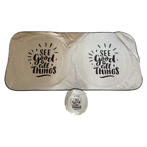 LOGO imprimé pare-soleil de voiture pliable personnalisé pare-brise de voiture de qualité lourde pare-soleil pare-soleil - Product Image 2