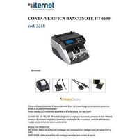Compteur de billets HolenBecky HT6600, machine de comptage de devises entièrement automatique pour billets d'Euros, capacité de 10 000 pièces/heure, 220V