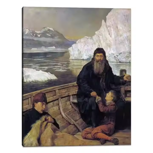 Collezione di Arte per Arredamento Casa Europea: Riproduzione Dipinto a Olio Impressionista di <span class=keywords><strong>John</strong></span> Collier, Realizzata a Mano, Ultimo Viaggio di Henry - Product Image 1