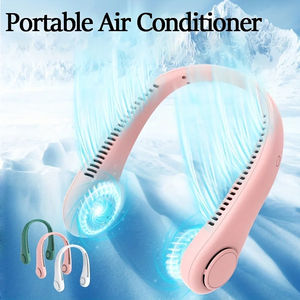 Ventilateur de cou portable 1200 mAh pliable, rechargeable par USB, sans pales, silencieux, pour l'extérieur – Vente en gros - Product Image 2
