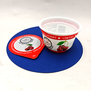 Gobelet en plastique jetable de 200 ml (7 oz) <span class=keywords><strong>au</strong></span> goût cerise avec couvercle en aluminium scellé - Product Image 6