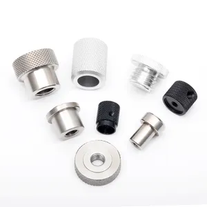 Disesuaikan M3 M4 M5 M6 aluminium Anodized mengubah bagian berlian Knurled Thumb Nut