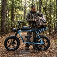 Vélo électrique tout-terrain camouflage avec freins à disque doubles, vélo silencieux pour l'observation des animaux en zone naturelle