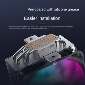 Pro Artist X600pro 120mm Air-Cooled CPU Radiator Four Copper Tube Six Heat Pipe <b>Computer</b> Case Silent <b>Fan</b> 25dBA RGB LED Alloy Com - Product Image 3