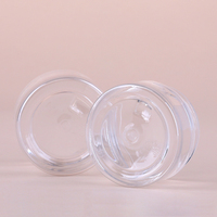 Pot en plastique transparent pour crème cosmétique 15ml 30ml 100ml 120ml 400ml 500ml 50g 100g 200g PET 4 oz 8 oz 12oz 16oz avec couvercle blanc