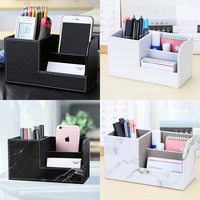 Portalápices de Cuero PU con Logotipo Personalizado, Organizador de Escritorio para Tarjetas de Visita, Caja de Almacenamiento para Oficina, para Eventos Corporativos