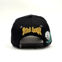 Casquette Snapback de baseball G5 OEM & ODM avec broderie de logo personnalisée, puce NFC, en daim noir, fermeture réglable, ensemble complet, modèle DOM Gorras Baez