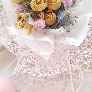 Một mặt 70g lưới giấy vòng tròn <span class=keywords><strong>Net</strong></span> cho hoa sắp xếp Hollow Giấy Gói cho sinh nhật đám cưới bao bì ống đồng - Product Image 2