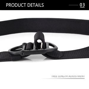 <span class=keywords><strong>TUSHI</strong></span> การพักผ่อนกลางแจ้งโลหะผสมสังกะสีสายรัดหัวเข็มขัดอัตโนมัติยืดหยุ่นเป็นมิตรกับสิ่งแวดล้อมไนลอนยุทธวิธีเข็มขัดเอว - Product Image 6