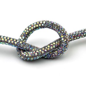 Cordon de 6 mm en strass et perles de <span class=keywords><strong>millet</strong></span>, pour téléphone portable ou accessoires de bijoux DIY, vente en gros - Product Image 5