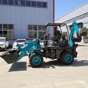 Pabrik Outlet Backhoe Loader 4x4 1 Ton 2 Ton 3 Ton CE ISO 4x2 <span class=keywords><strong>Mini</strong></span> Backhoe Loader Excavator Mesin Konstruksi - Product Image 3