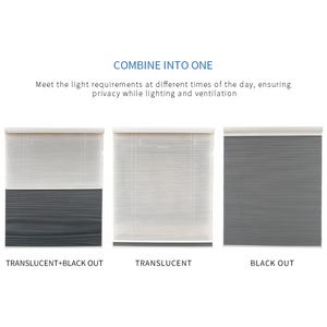 واي فاي التلقائي المزودة بمحركات كهربائية ذكية نافذة لاسلكية من الأعلى لأسفل أسفل ظلال أوببليندز الخلوية خلية مزدوجة - Product Image 2