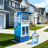 Máquina Expendedora de Agua por Ósmosis Inversa Comercial, Estación de Recarga de Autoservicio con Pago por Billetes, Monedas y Tarjeta IC para Operadores de Agua a Nivel Mundial