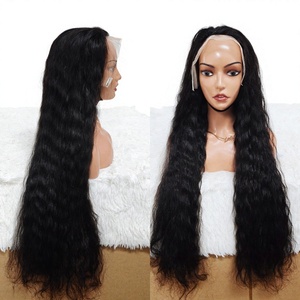 Letsfly Promotion $185 13x4 SDD Loose Straight <b>Wigs</b> Natural <b>Black</b> Raw Virgin Human Hair 320gram Wholesales Full Hair Long <b>Wig</b> - Product Image 1