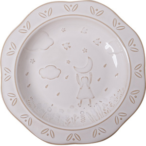 Vaisselle Écologique Classique en Céramique : Tasse à Café, Bol à Riz, Assiette Occidentale, Assiette à Spaghetti, Vaisselle Embossée pour Fille - Product Image 3