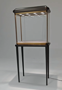 Hiện đại chất lượng cao bằng thép không gỉ trang sức Showcase Tủ hiển thị LED ánh sáng tại chỗ không thấm nước đánh bóng bảo tàng triển lãm Bền - Product Image 4