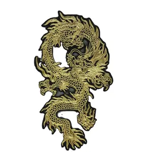 Oriental Cina Longda pencetakan perlengkapan jahit pakaian lubang perbaikan tambal dekoratif dapat disetrika jahit transfer panas patch
