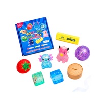 Jouets SQUISHY CRUNCHY, ensemble de 6 blocs de construction alimentaires simulés, jouets malléables pour soulager le stress, idéal pour la promotion