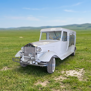 Low price Electric Vintage Funeral Car Custom Color Hearse Funeral Carriage Antique Electric Hearse Car on Sale - Product Image 1