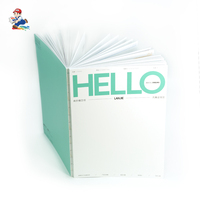 Cahier d'exercices brodé sur mesure (auto-relié) – Impression de livres brochés sur papier couché – Logo et taille personnalisés imprimés