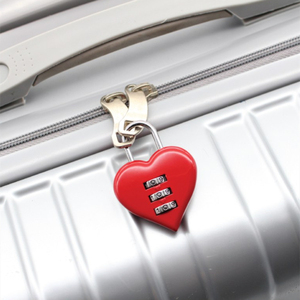 YH1245 Grand cadenas en plastique rouge en forme de cœur, grand format, cadenas en forme de cœur - Product Image 4