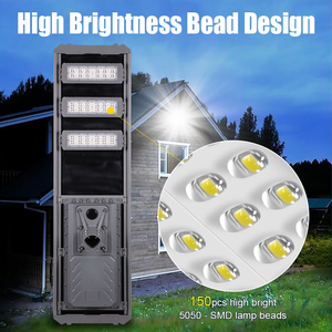 <span class=keywords><strong>Lampione</strong></span> Stradale Solare a LED Integrato Tutto in Uno, Impermeabile IP65, in Alluminio per Esterni - Product Image 3