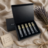 Flacons de parfum vides rechargeables 5 ml, échantillons de test avec doublure en éponge, finition mate, emballage personnalisé, cosmétiques de voyage