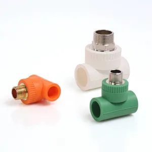 hot selling plumbing part ppr water pipe 3 way connector plastic ppr male tread tee fittings
