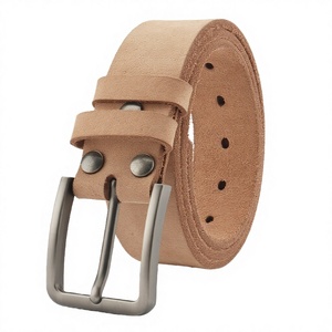 Cinturón de Cuero Vacuno Retro para Hombre, Acabado Lavado a Mano, Diseño Trenzado con Hebilla de Aleación, Estilo Casual, Gran Venta - Product Image 2