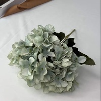Meistverkaufte 52 Farben Künstliche Seiden-Hortensien 5 Köpfe Frühling-Herbst-Serie Abschlussfeier Halloween-Party Heim Hochzeit