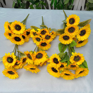 Tiges de tournesol artificielles en gros, fleurs artificielles en soie réalistes pour la décoration de la maison, les mariages, les événements, les fêtes, la fête des mères, Halloween - Product Image 4