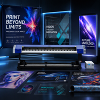 ILOVEUV 3.2 UV Plotter Dual XP600 Printhead Printer UV LED Roll to Roll Format Besar Printer Digital Format Lebar