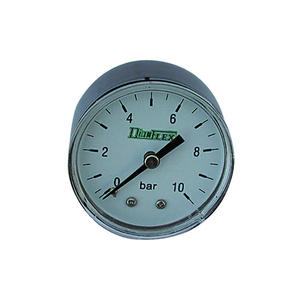 Manomètre à connexion arrière 10 Atm, boîtier en acier inoxydable, pour applications liquides - Product Image 1