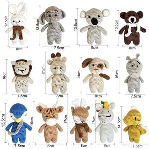 Peluches de Guepardo y Perro de Ganchillo Premium, Animales de Peluche Tejidos Duraderos, Regalo Ideal para Decoración de Oficina - Product Image 5